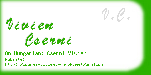 vivien cserni business card